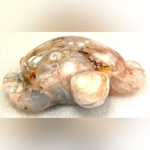 Flower Agate Sea Turtle